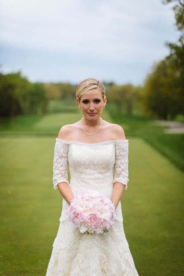 romantic country club wedding bridal portrait, photo by Clay Austin Photography | via junebugweddings.com