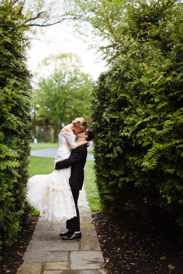 romantic country club couple's portrait, photo by Clay Austin Photography | via junebugweddings.com