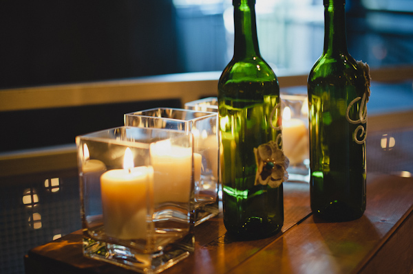 romantic candlelit wedding decor, photo by Aron Goss | via junebugweddings.com