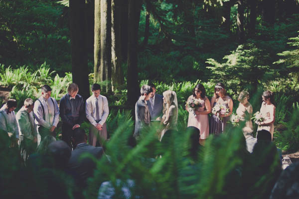gorgeous forest wedding ceremony landscape