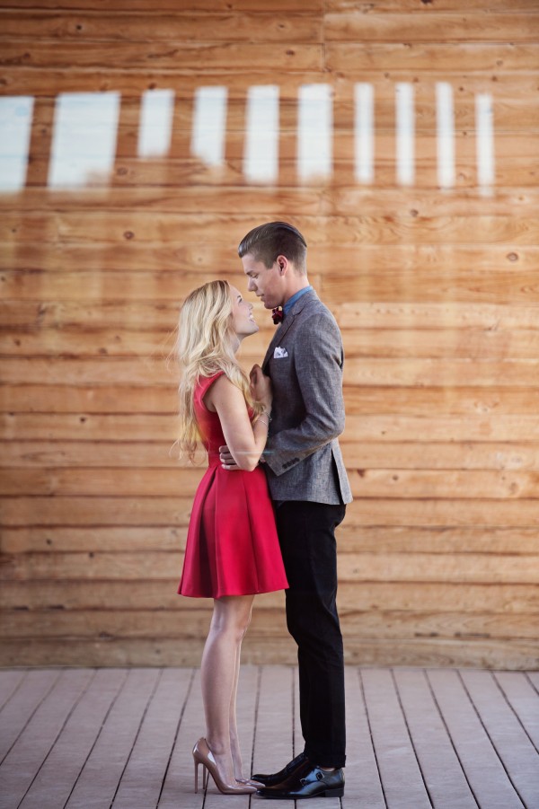 fashionable engagement shoot 