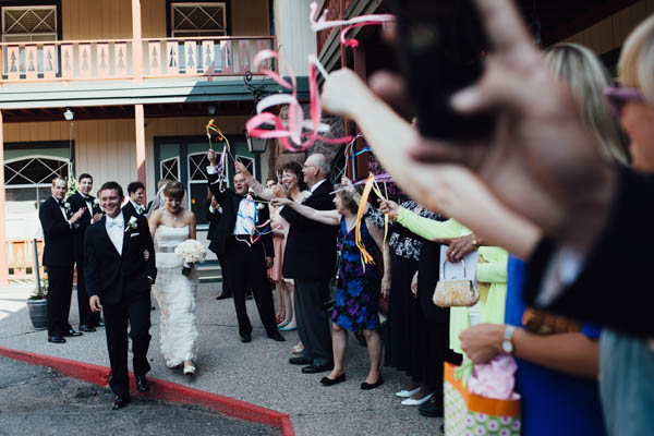 celebratory couple's entrance