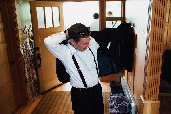 groom getting ready