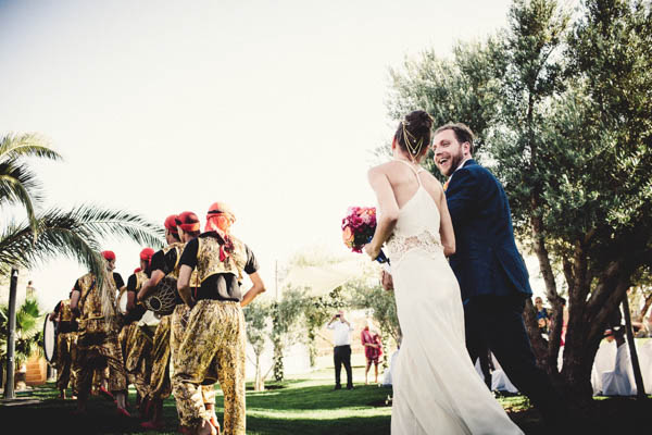 bride and groom after the ceremony