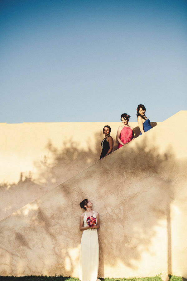 bride and her bridesmaids portrait