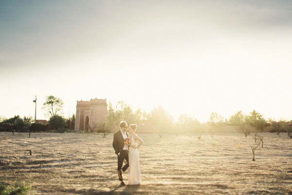 natural landscape couple's portrait