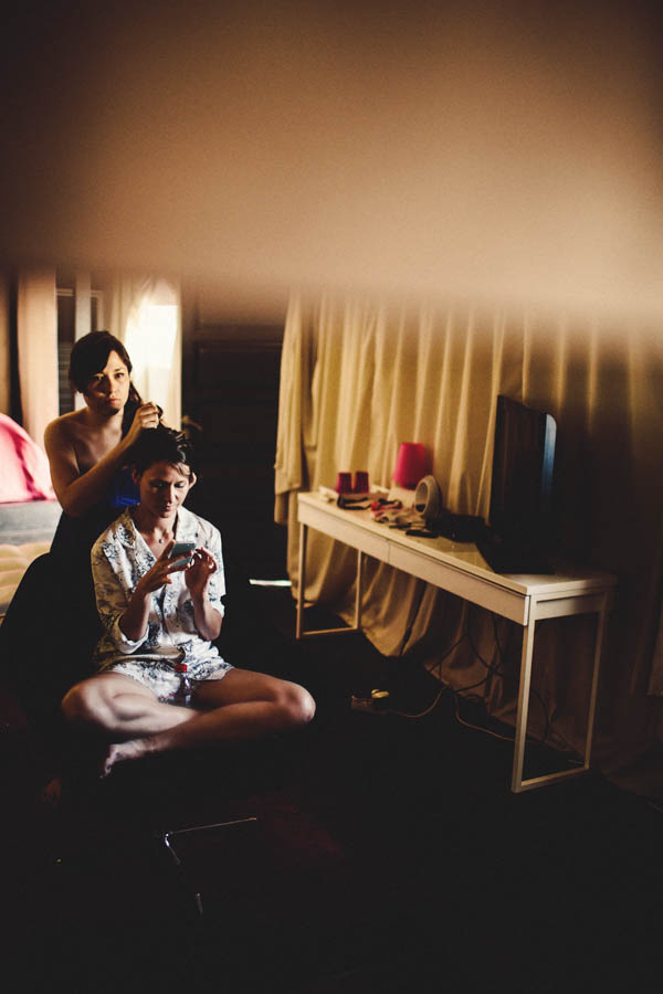 bride getting ready