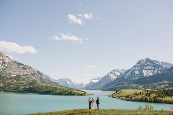 stunning mountainside ceremony space