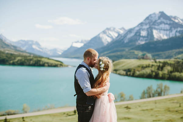 gorgeous ceremony kiss