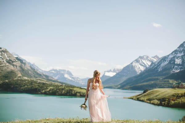 beautiful waterfront bridal portrait