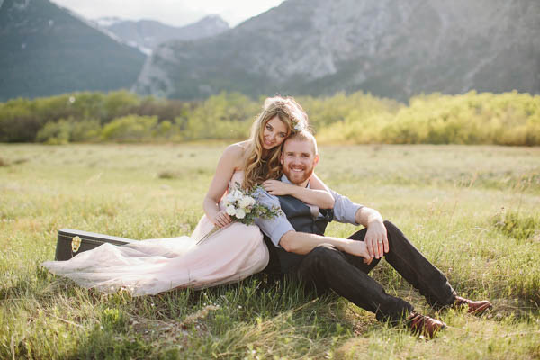 music themed couple's portrait