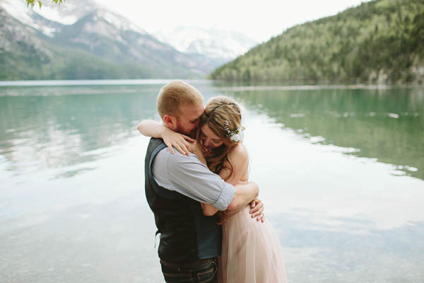 romantic and intimate couple's portrait