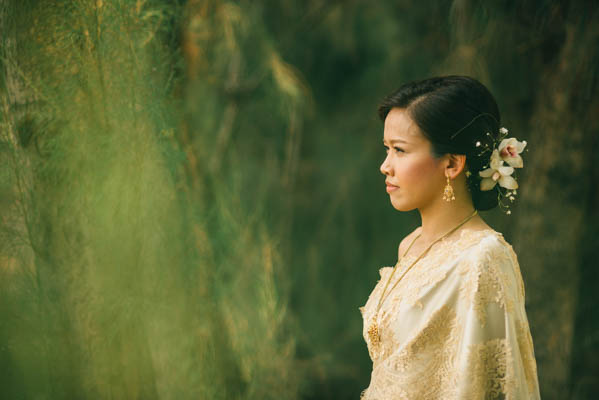 elegant Thailand bridal portrait