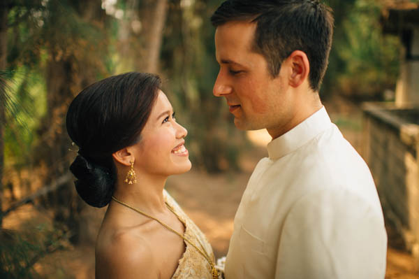sweet and natural couple's portrait
