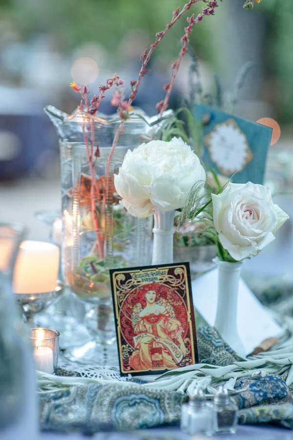 whimsical carnival wedding table decor