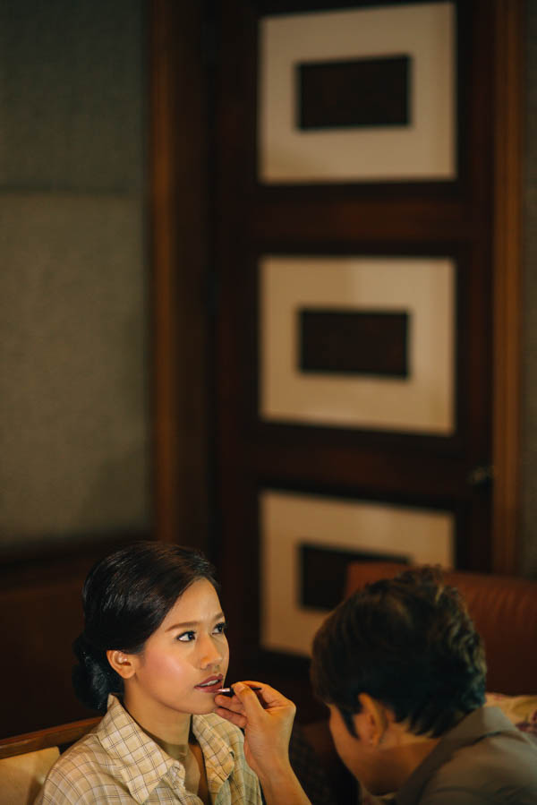 bride getting ready portrait