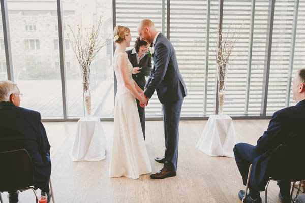 simple and chic Toronto wedding ceremony