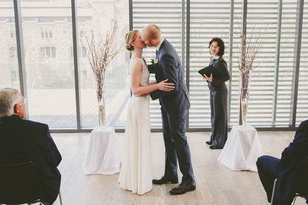 sweet ceremony kiss