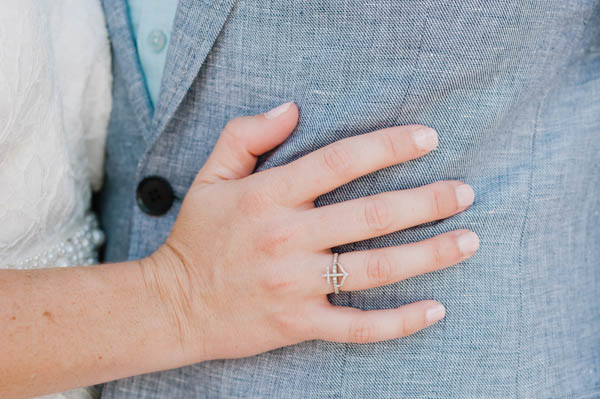 unique anchor wedding ring