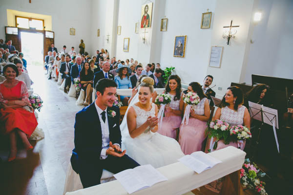 romantic Italian church wedding