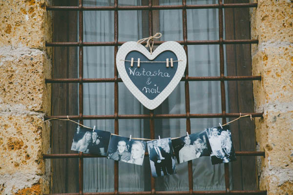 sentimental rustic wedding decor