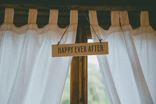 happily ever after wedding sign