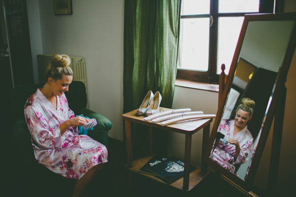 bride getting ready portrait