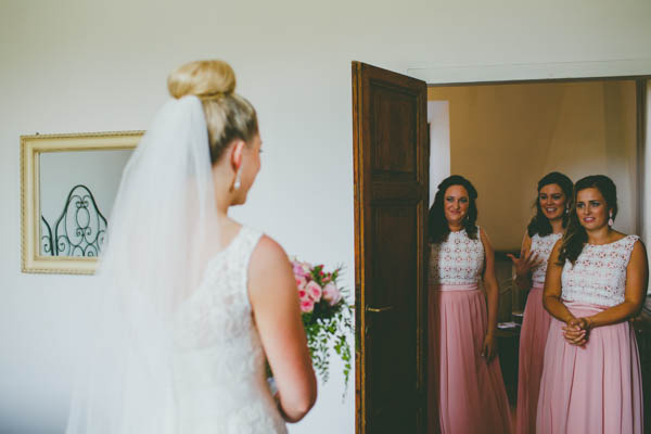 emotional bridesmaids shot