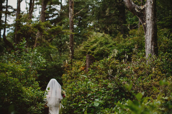 artistic bridal portrait