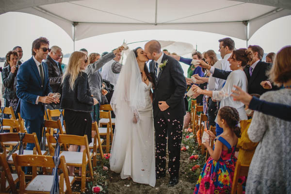 crisp autumn wedding ceremony