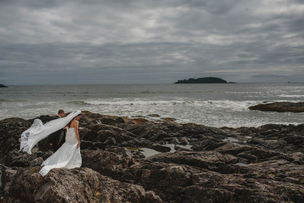 majestic landscape couple's portrait