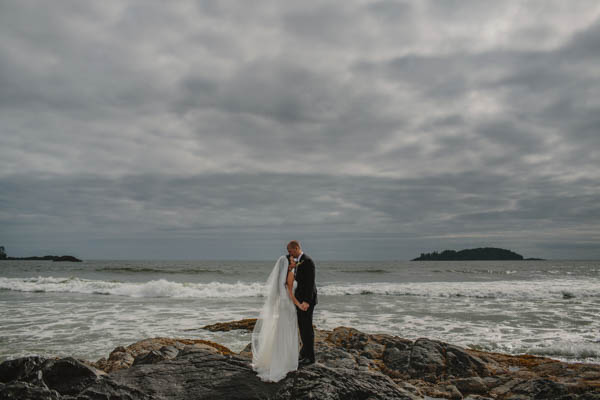 stunning waterfront couple's portrait