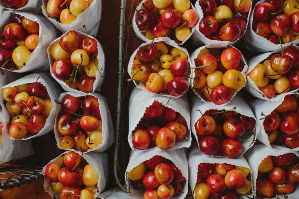 Rainier cherries