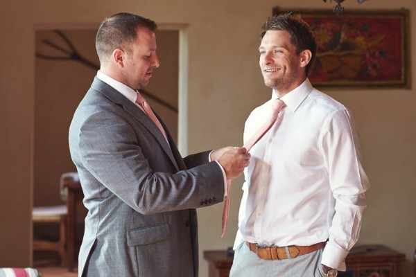 groom getting ready