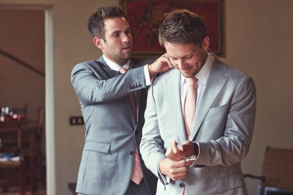 groom getting ready