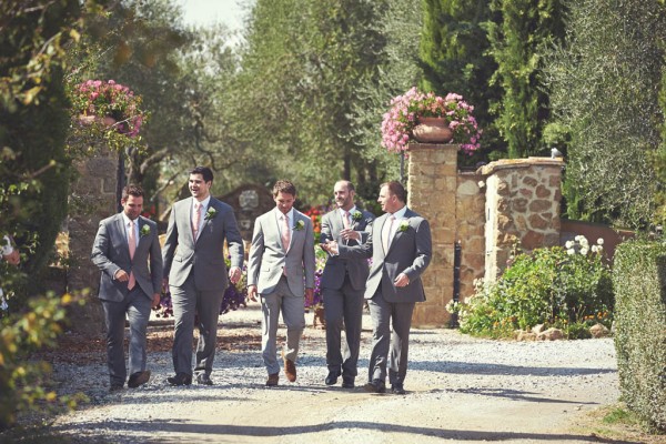 stylish groom and his groomsmen