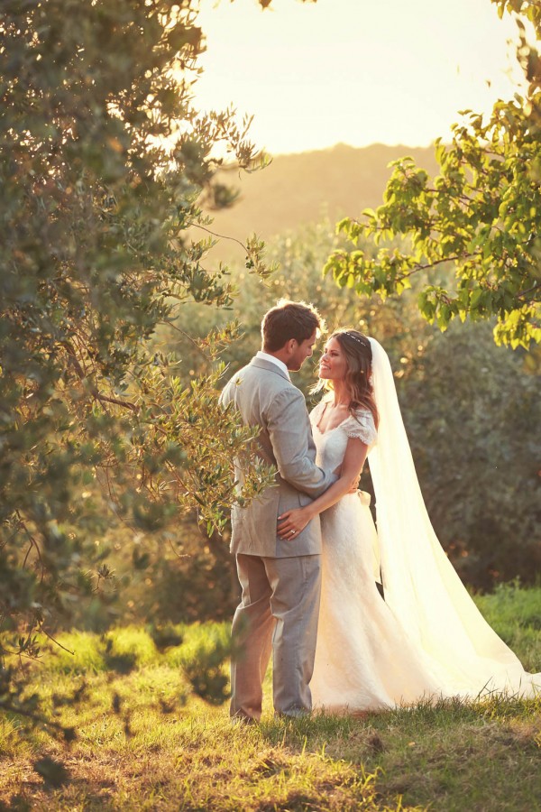 romantic natural couple's portrait