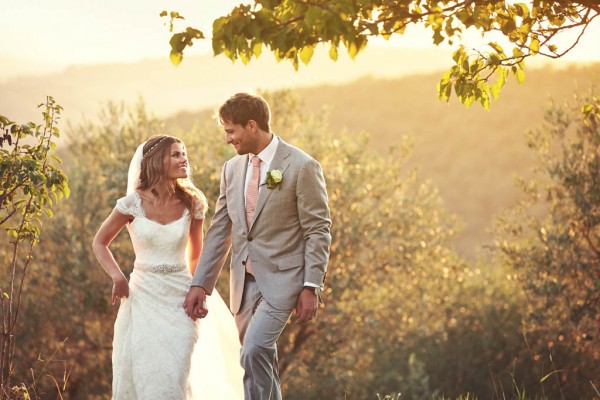 stunning couple's portrait with golden light