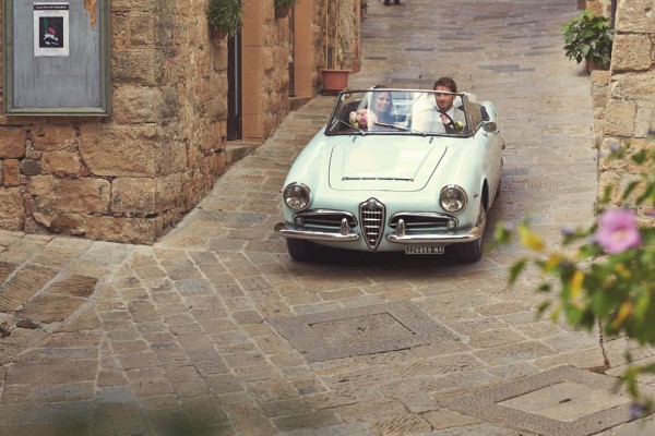 vintage Italian car portrait