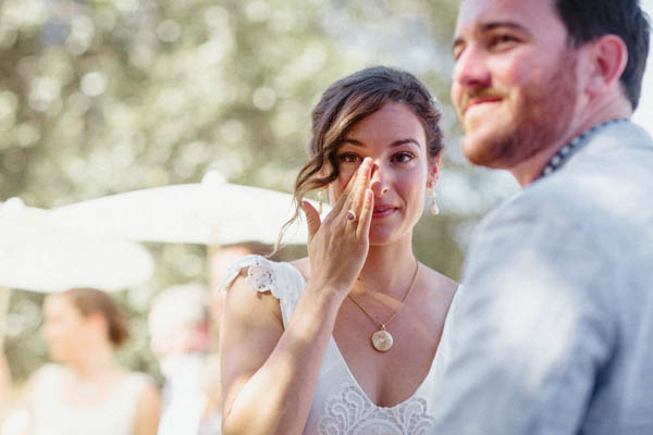 sweet vintage DIY wedding ceremony