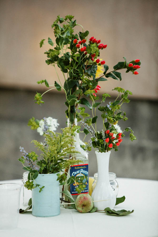 rustic natural floral table decor