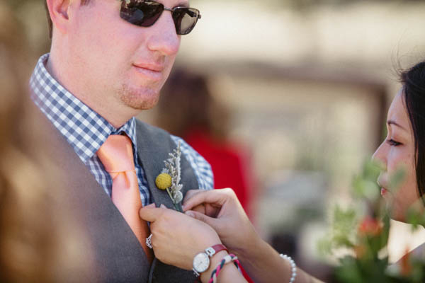 groom getting ready