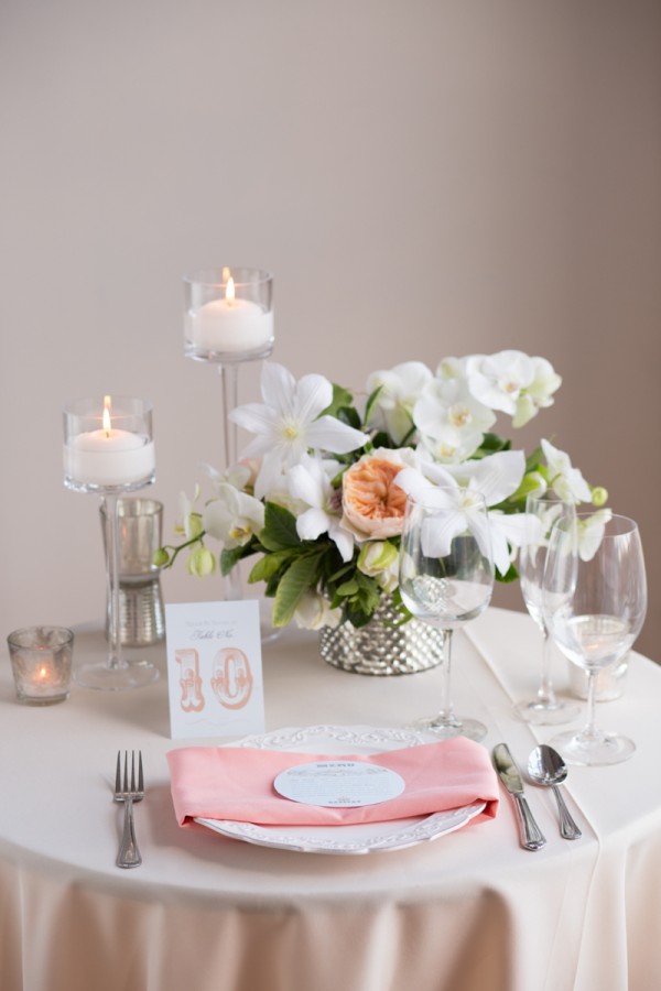 pink and ivory tablescape inspiration