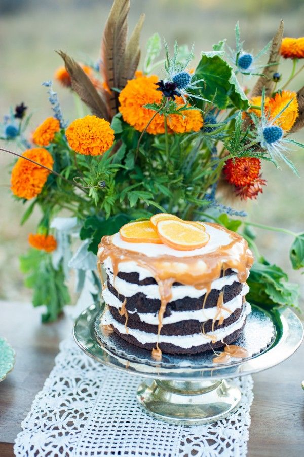 fall naked cake