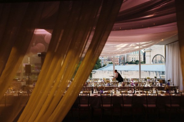 draping in ballroom wedding