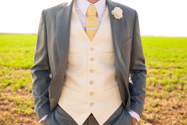 yellow groom attire