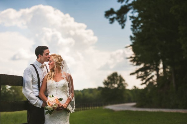 rustic wedding portrait