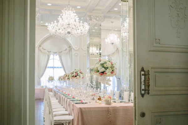 modern French inspired wedding decor