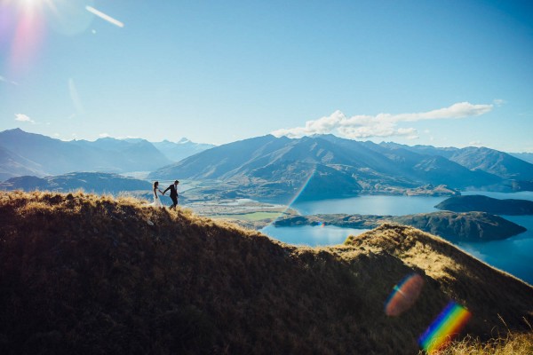 mountain wedding portrait