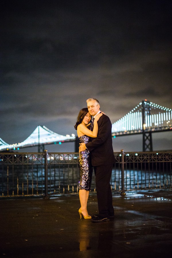 sexy Brooklyn Bridge engagement